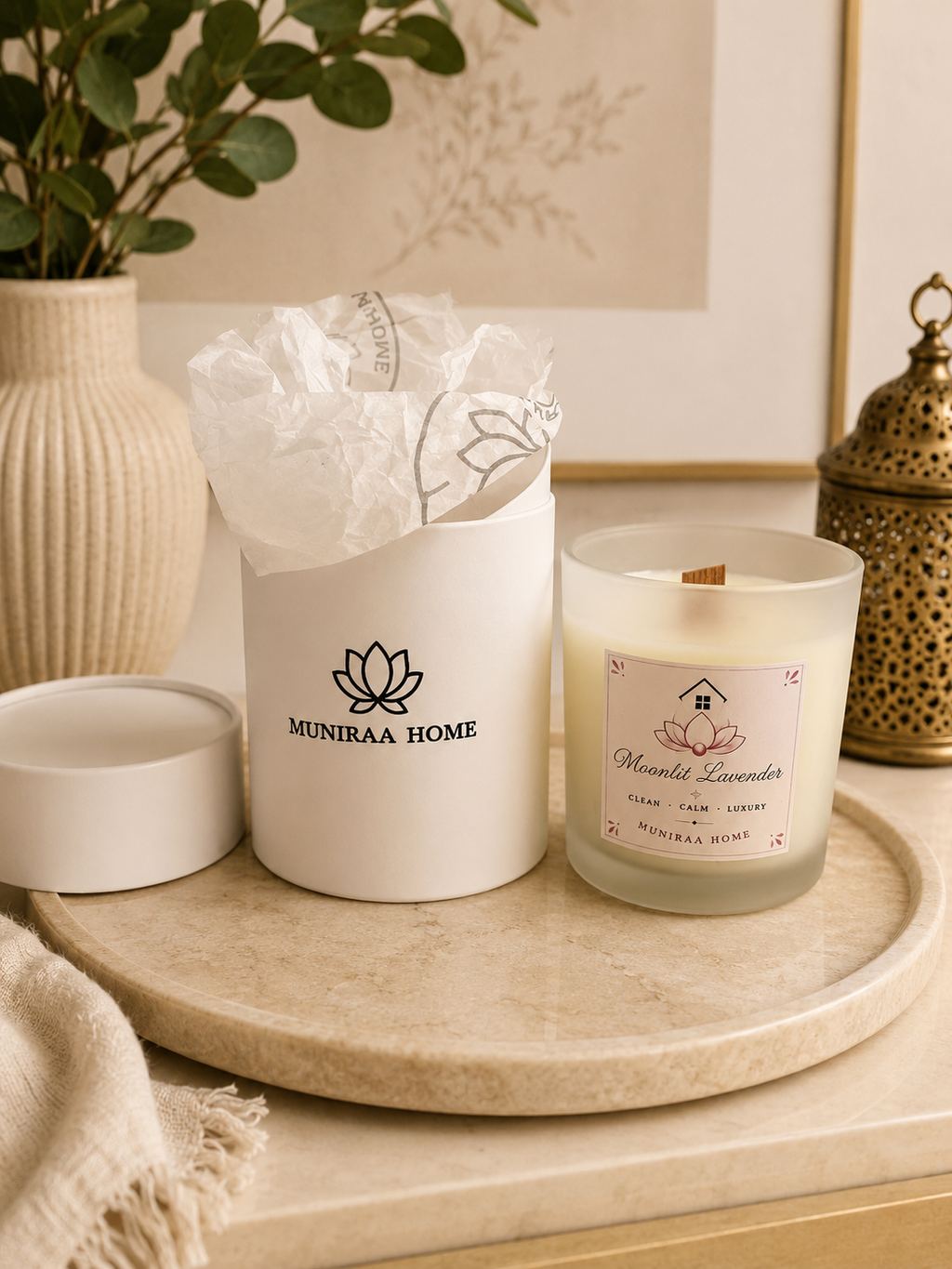 Muniraa Home Luxury Tube Candle