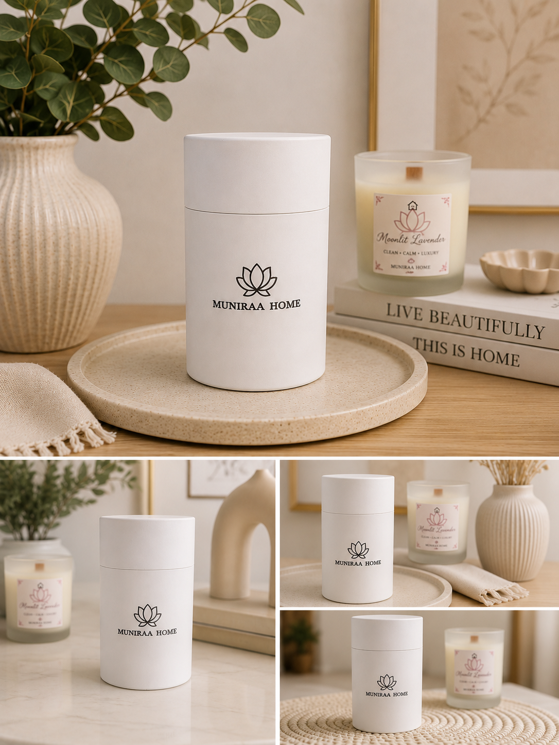 Muniraa Home Luxury Tube Candle